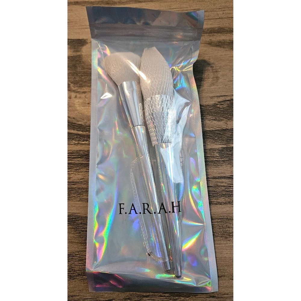 FARAH Makeup Brush Set Of 2 Blush & Contour + Blush & Powder